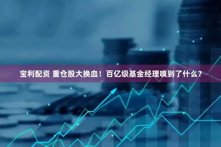 宝利配资 重仓股大换血！百亿级基金经理嗅到了什么？