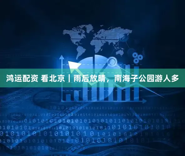 鸿运配资 看北京｜雨后放晴，南海子公园游人多
